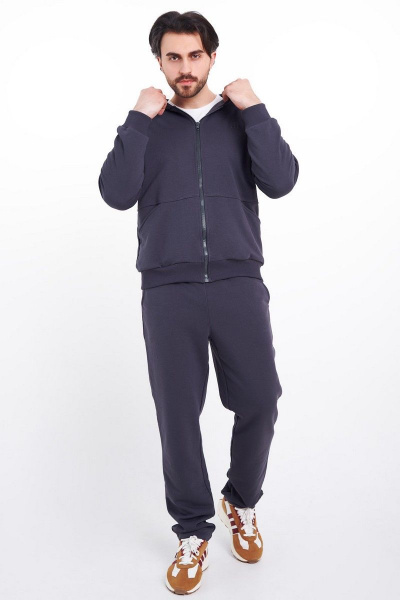 Брюки и худи мужской спортивный костюм из трикотажа GO M3033/30-03.176-182 - фото 2