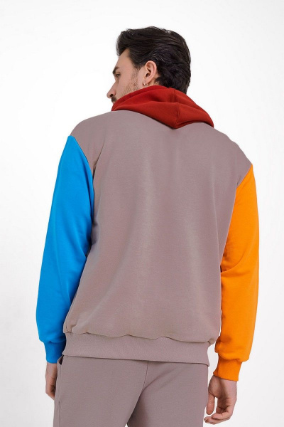 Худи мужское oversize спортивное из трикотажа GO M4040/04-03.176-182 - фото 2