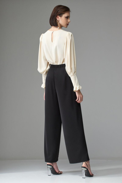 Брюки прямого силуэта из струящейся вискозы с вытачками Орхидея 1236 - фото 2
