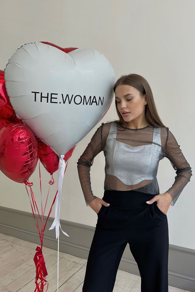 Блуза THE.WOMAN 0049 белый - фото 5