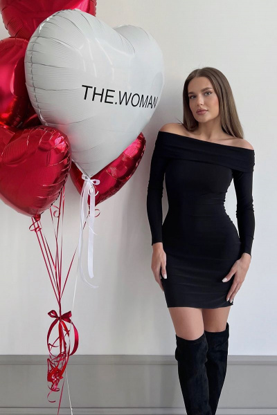 Платье THE.WOMAN 0044 черный - фото 1