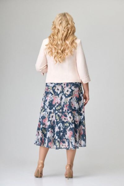 Жакет, платье Slaviaelit 166-2 цветы - фото 2