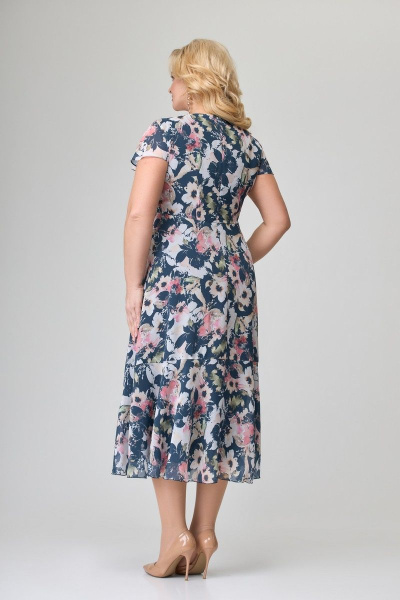 Жакет, платье Slaviaelit 166-2 цветы - фото 4