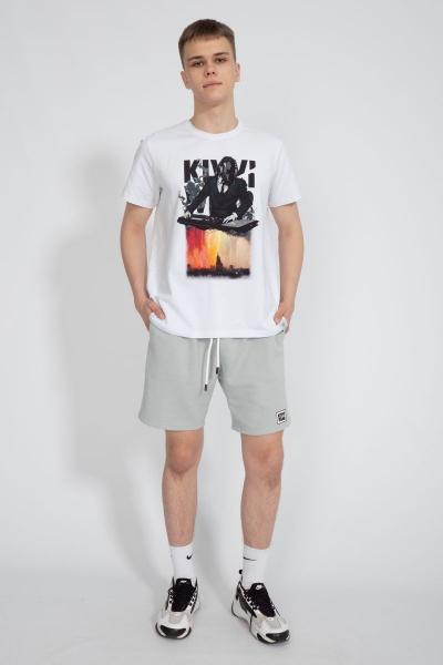 Футболка мужская летняя из хлопка на каждый день Kivviwear 1010.17 - фото 11