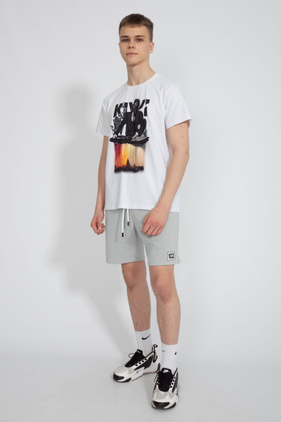 Футболка мужская летняя из хлопка на каждый день Kivviwear 1010.17 - фото 10