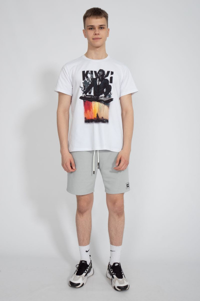 Футболка мужская летняя из хлопка на каждый день Kivviwear 1010.17 - фото 4