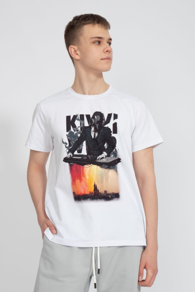 Футболка мужская летняя из хлопка на каждый день Kivviwear 1010.17 - фото 1