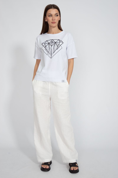 Футболка на каждый день из хлопка с длинным рукавом Kivviwear 4026.112 - фото 3