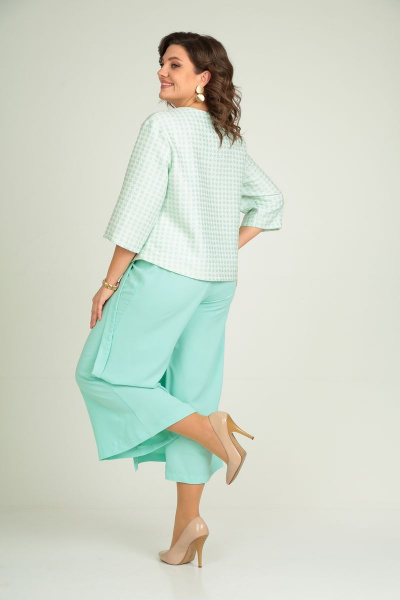 Брюки, жакет Michel chic 1335 бирюзовый - фото 7