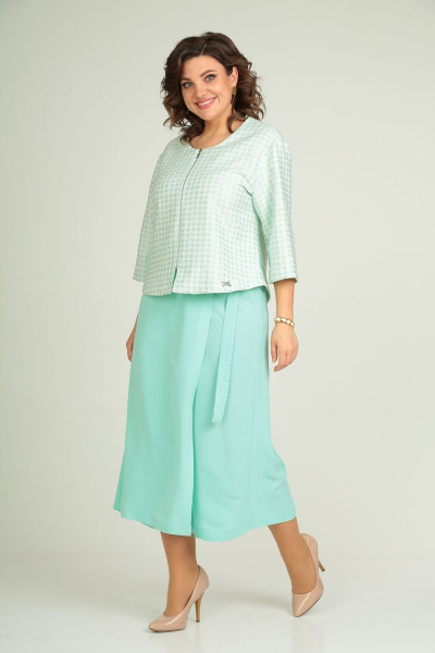 Брюки, жакет Michel chic 1335 бирюзовый - фото 6