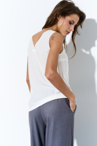 Блуза Luitui R5034 молочный - фото 2