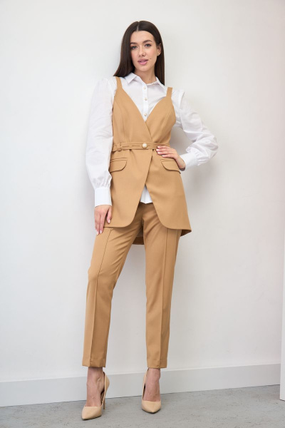 Блуза, брюки, жилет Ларс Стиль 723/1 - фото 1