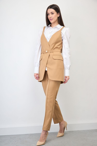 Блуза, брюки, жилет Ларс Стиль 723/1 - фото 3