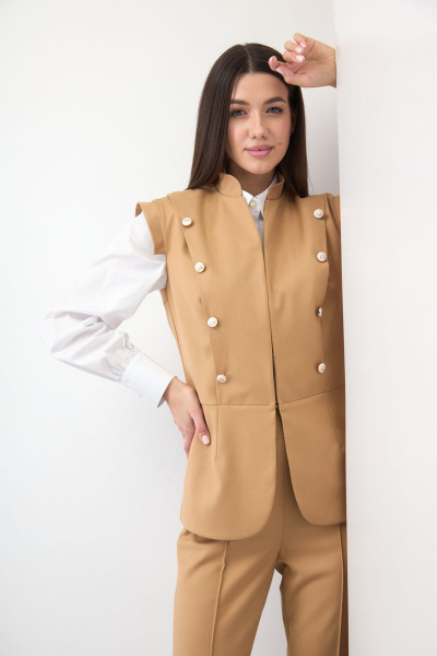 Блуза, брюки, жилет Ларс Стиль 734/1 - фото 3