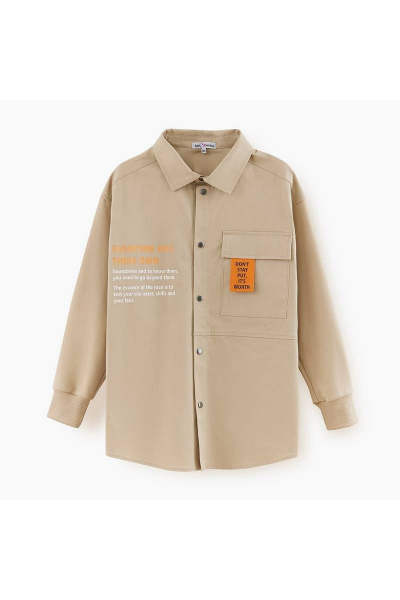 Демисезонный бежевый жакет-рубашка для мальчика Bell Bimbo 231148 св.бежевый - фото 1
