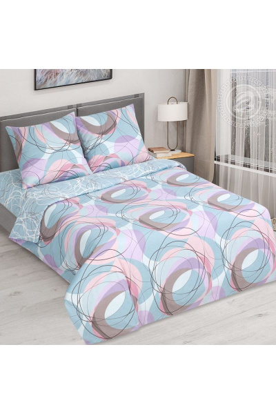 Премиум комплект постельных принадлежностей из бязи евро АРТПОСТЕЛЬ 514 вальс - фото 1