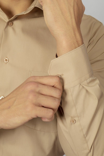 Рубашка Nadex 01-047312/204-23.182-188 бежевый - фото 3