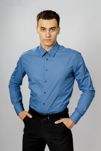 Рубашка Nadex 01-047411/204-23.170-176 деним - фото 4