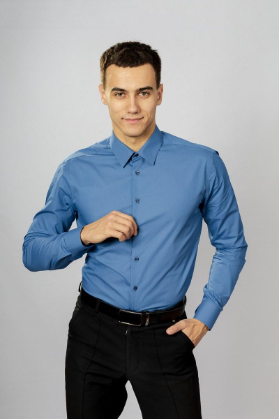 Рубашка Nadex 01-047411/204-23.170-176 деним - фото 3