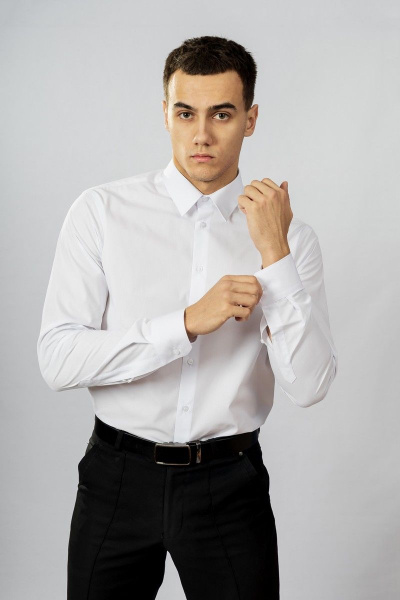 Рубашка Nadex 01-048612/104-23.182-188 белый - фото 3