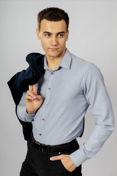 Рубашка Nadex 01-048612/203-22.170-176 темно-синий_оксфорд - фото 2