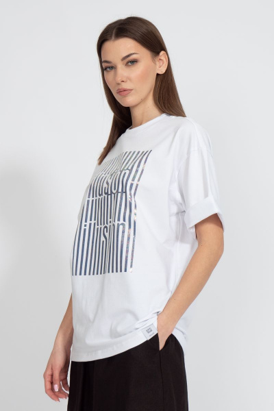 Футболка на каждый день с длинным рукавом и высоким воротником Kivviwear 4034.18 - фото 2