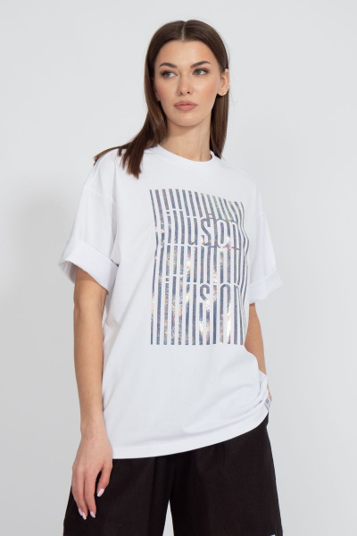 Футболка на каждый день с длинным рукавом и высоким воротником Kivviwear 4034.18 - фото 1