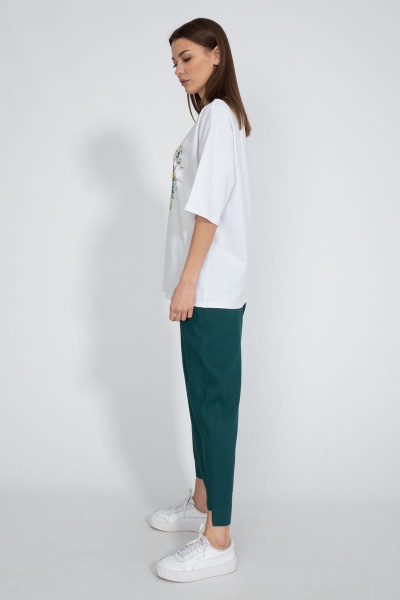 Футболка на каждый день с длинным рукавом из хлопка Kivviwear 4034.19 - фото 10