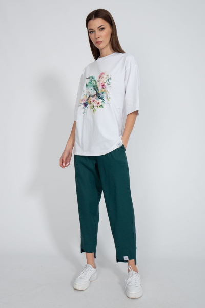 Футболка на каждый день с длинным рукавом из хлопка Kivviwear 4034.19 - фото 3