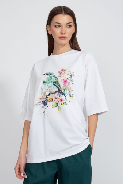 Футболка на каждый день с длинным рукавом из хлопка Kivviwear 4034.19 - фото 1