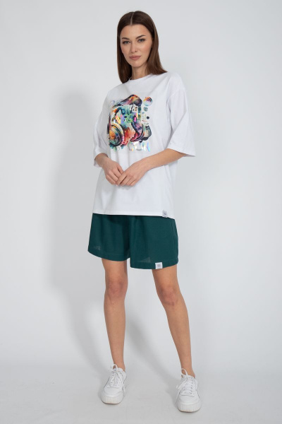 Футболка на каждый день с длинным рукавом из хлопка Kivviwear 4034.20 - фото 4