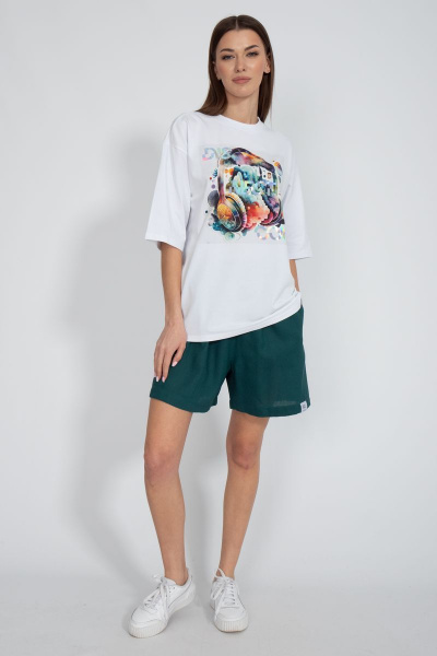 Футболка на каждый день с длинным рукавом из хлопка Kivviwear 4034.20 - фото 3