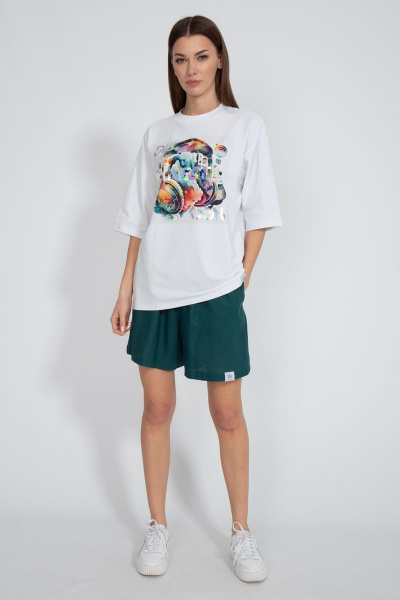 Футболка на каждый день с длинным рукавом из хлопка Kivviwear 4034.20 - фото 2