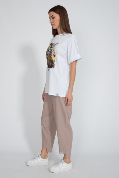 Футболка на каждый день с длинным рукавом и V-образным вырезом Kivviwear 4034.21 - фото 7