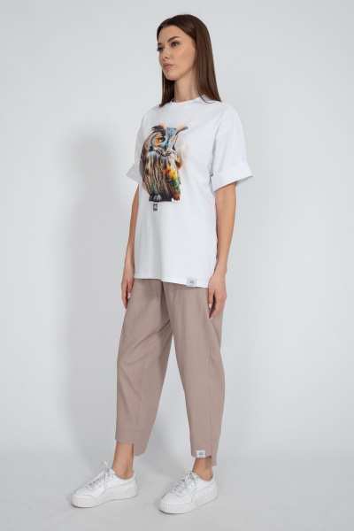 Футболка на каждый день с длинным рукавом и V-образным вырезом Kivviwear 4034.21 - фото 5