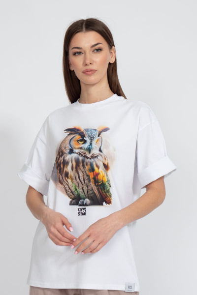 Футболка на каждый день с длинным рукавом и V-образным вырезом Kivviwear 4034.21 - фото 1