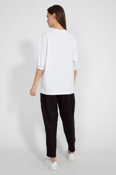 Футболка свободного кроя из хлопка для летнего стиля Kivviwear 4034.22 - фото 11