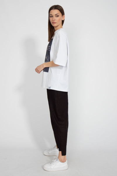 Футболка свободного кроя из хлопка для летнего стиля Kivviwear 4034.22 - фото 10