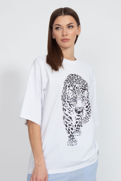 Футболка хлопковая с удлинённым рукавом для повседневной носки Kivviwear 4034.23 - фото 1