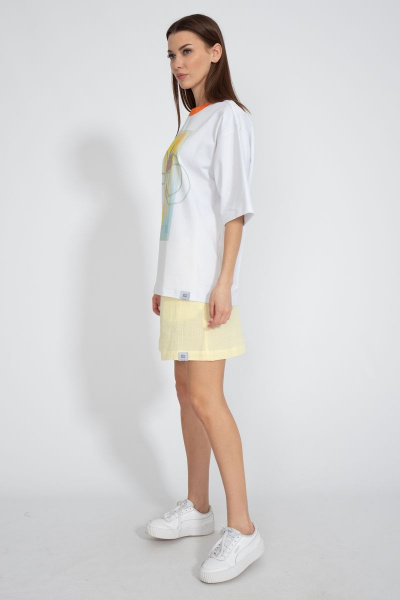 Футболка хлопковая с удлинённым рукавом для летнего лука Kivviwear 4034.26 - фото 8