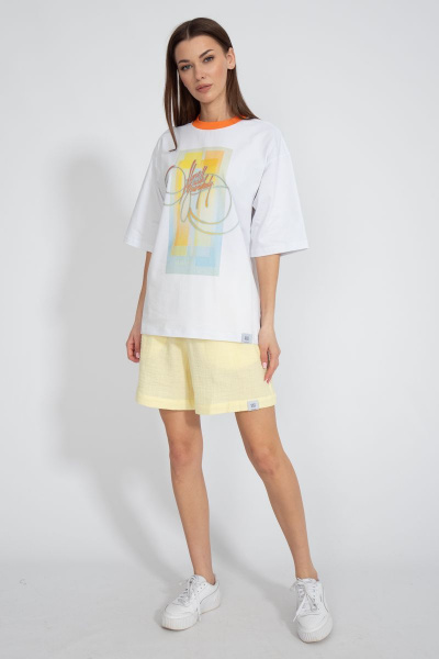 Футболка хлопковая с удлинённым рукавом для летнего лука Kivviwear 4034.26 - фото 7