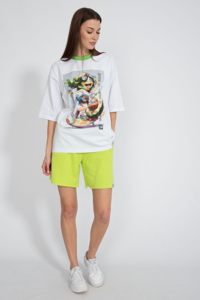 Футболка из трикотажа с удлинённым рукавом для летнего стиля Kivviwear 4034.28 - фото 4