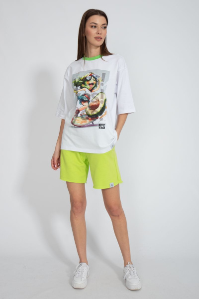 Футболка из трикотажа с удлинённым рукавом для летнего стиля Kivviwear 4034.28 - фото 3