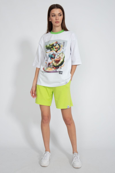 Футболка из трикотажа с удлинённым рукавом для летнего стиля Kivviwear 4034.28 - фото 2