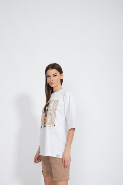 Футболка хлопковая с удлинённым рукавом для ежедневного ношения Kivviwear 4034.29 - фото 11