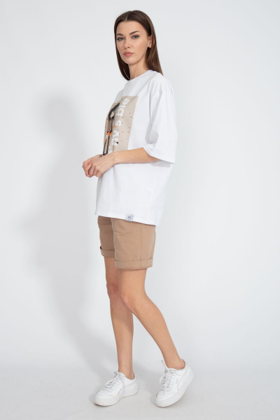 Футболка хлопковая с удлинённым рукавом для ежедневного ношения Kivviwear 4034.29 - фото 7