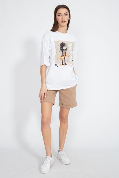 Футболка хлопковая с удлинённым рукавом для ежедневного ношения Kivviwear 4034.29 - фото 4