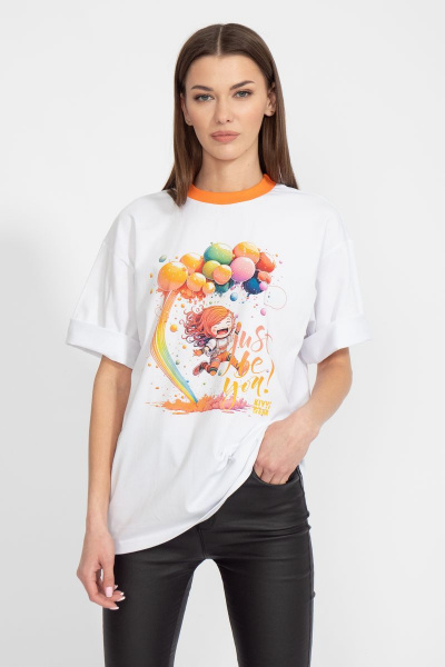 Футболка из хлопка с удлинённым рукавом для летнего гардероба Kivviwear 4034.30 - фото 9