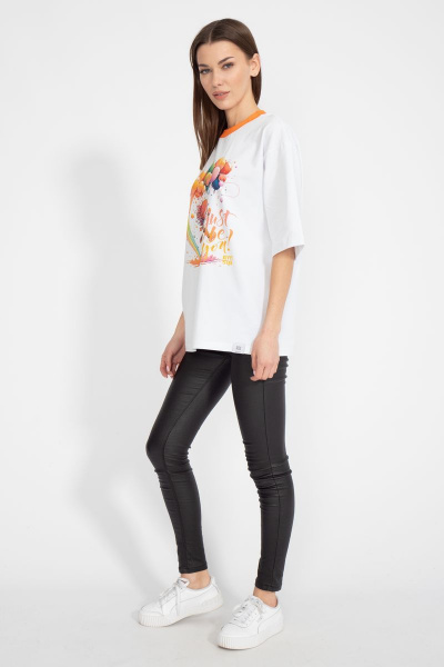 Футболка из хлопка с удлинённым рукавом для летнего гардероба Kivviwear 4034.30 - фото 7