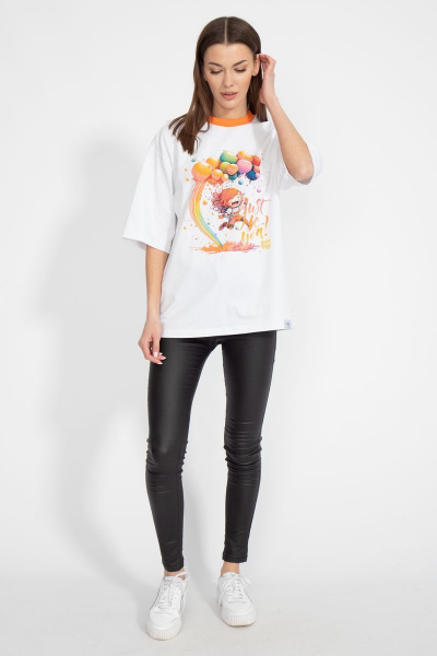 Футболка из хлопка с удлинённым рукавом для летнего гардероба Kivviwear 4034.30 - фото 5